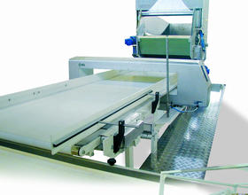 Power conveyor for dough